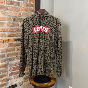 Levi's Black and Brown Patterned Shirt